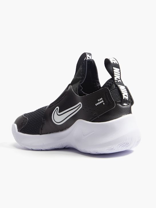 nike tenisice flex runner 3 slip-on trener crne boje deichmann