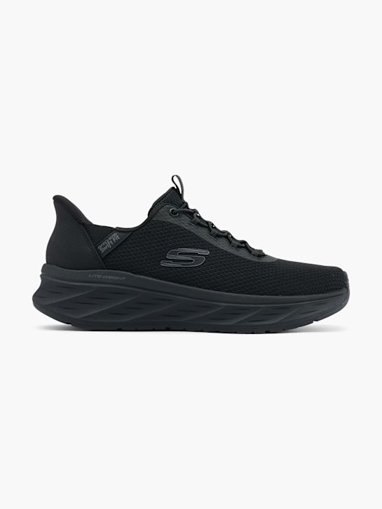 tenisice skechers venture ride swift fit slip-on trener crne boje deichmann