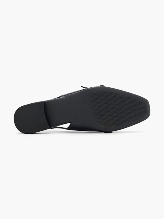 balet stanovi na ravnim potplatima graceland slingback crne boje deichmann
