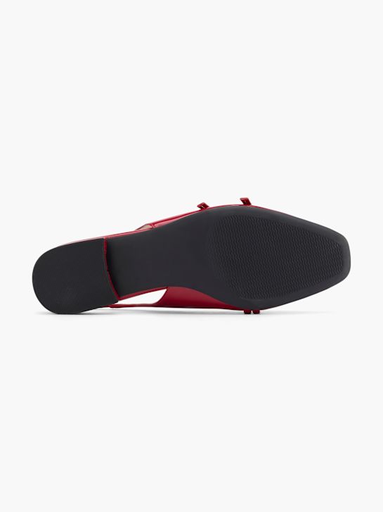 balet stanovi na ravnim potplatima graceland slingback crvene boje deichmann
