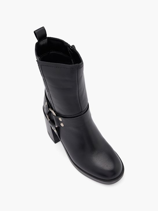 klasične čizme za modnu pistu crne boje deichmann