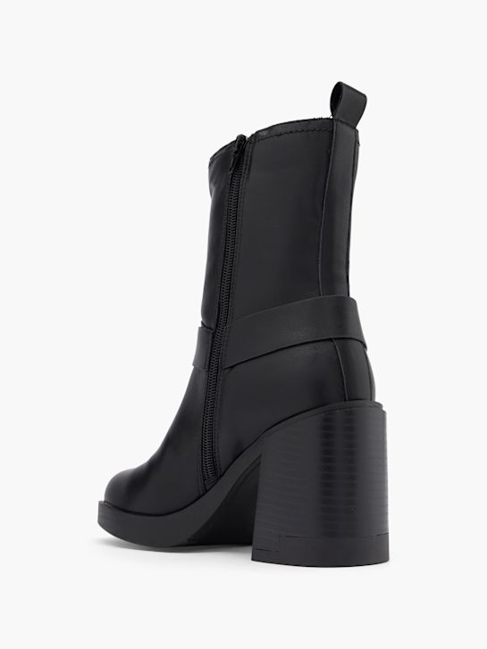 klasične čizme za modnu pistu crne boje deichmann