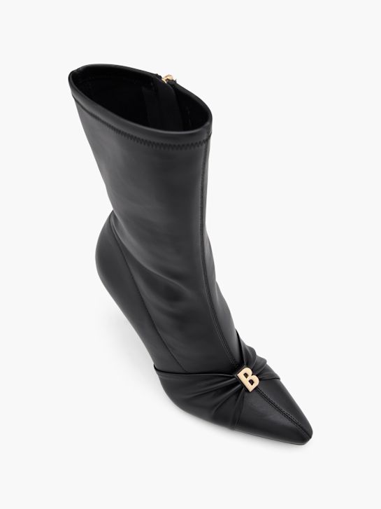 klasične čizme buffalo crne boje deichmann