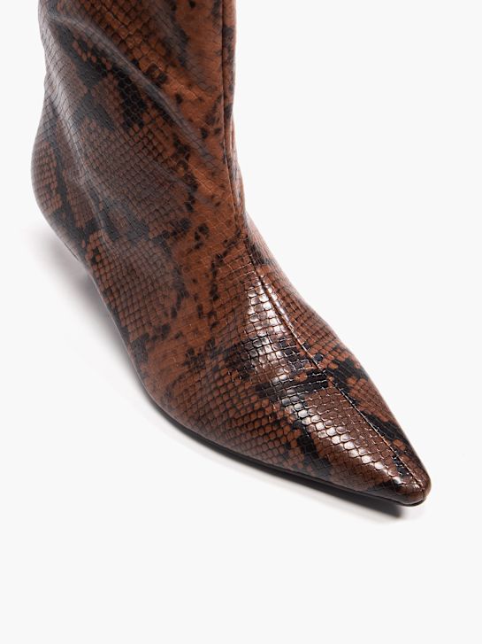 Подиумные čizme do koljena smeđe boje deichmann
