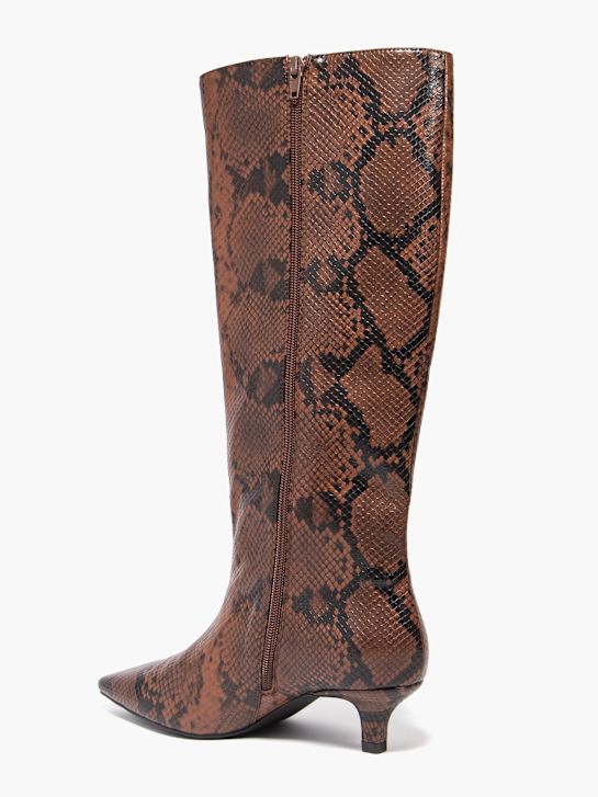 Подиумные čizme do koljena smeđe boje deichmann