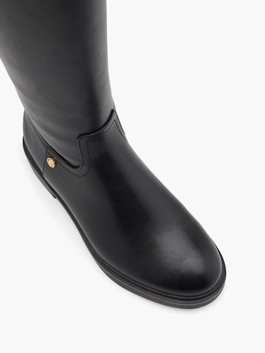 visoke čizme esprit do koljena crne boje deichmann