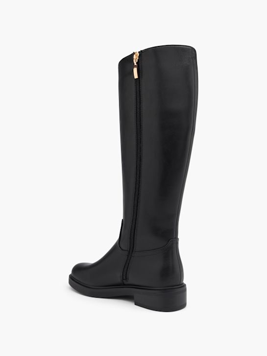 visoke čizme esprit do koljena crne boje deichmann