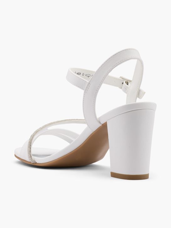 sandale na petu graceland bijele boje deichmann