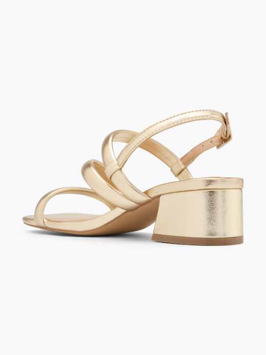 zlatne sandale na petu graceland deichmann