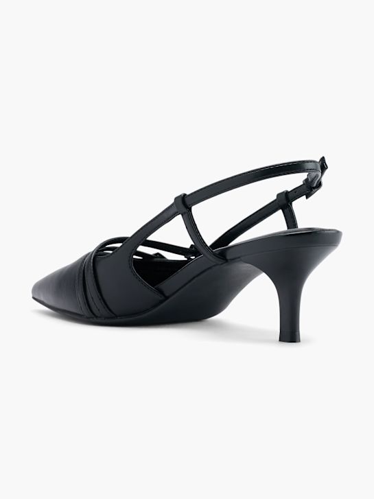 Подиумная босоножка na visoku petu crne boje deichmann