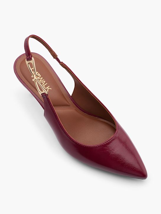 Подиумная босоножка na visoku petu crvene boje deichmann