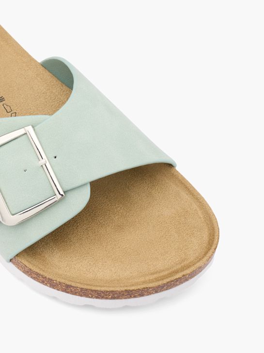 sandale björndal sa uložak zelene boje deichmann