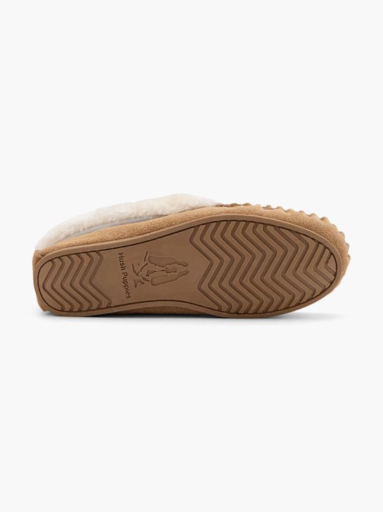 pliš papuče hush puppies bež boje deichmann