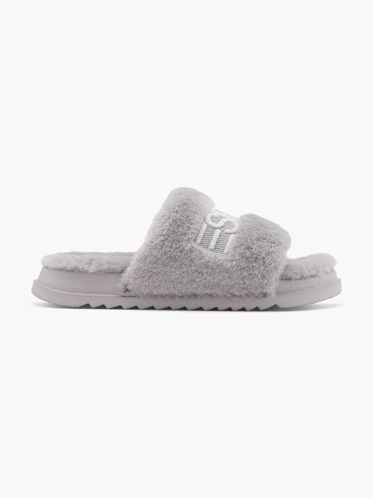 pliš papuče esprit sive boje deichmann