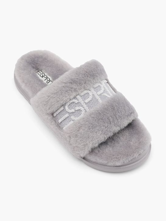 pliš papuče esprit sive boje deichmann