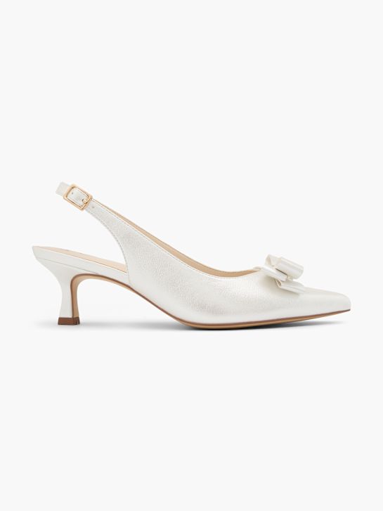 Подиумная босоножка na visoku petu bijele boje deichmann