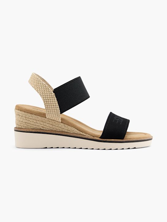 sandale esprit na petu crne boje deichmann