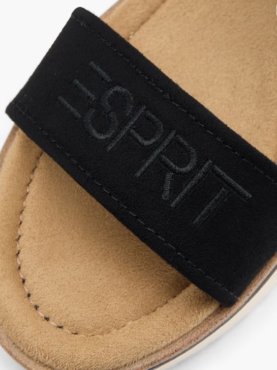 sandale esprit na petu crne boje deichmann