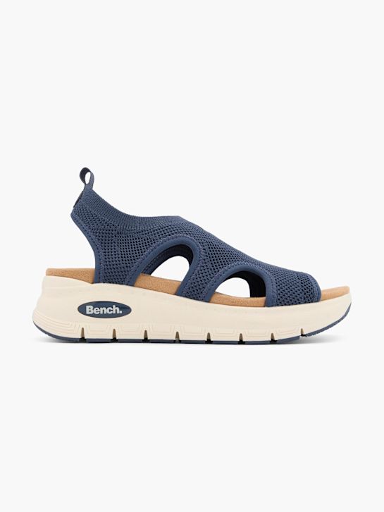 plave sandale na visoku petu deichmann