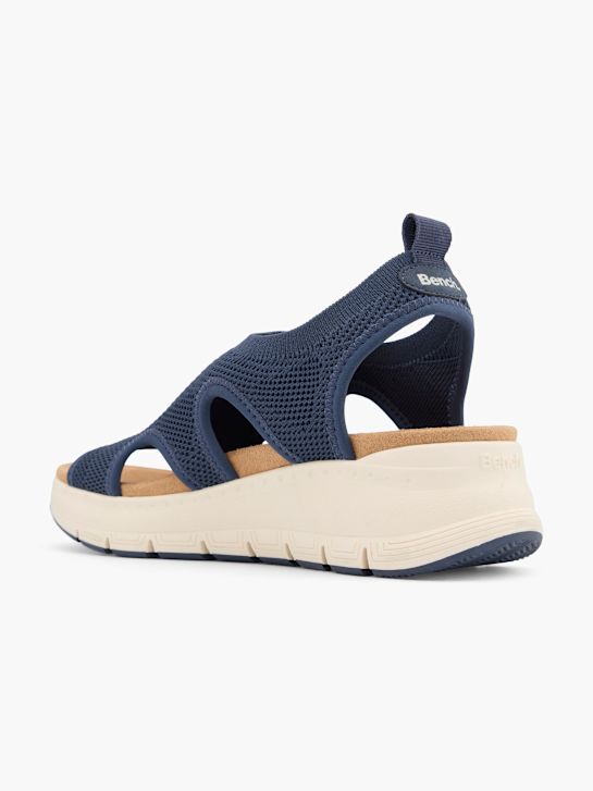 plave sandale na visoku petu deichmann